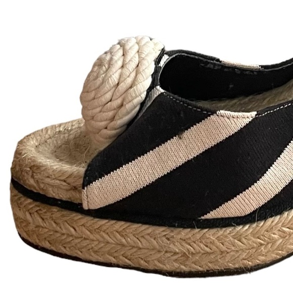 Kate SPADE Open Toe Wedges Espadrilles Sandals Ankle Ties 9 - Picture 12 of 13